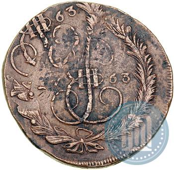 Фото 5 копеек 1763 года ММ 