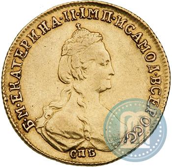 Фото 5 рублей 1781 года СПБ 