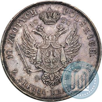 Picture 10 złotych 1820 year IB 