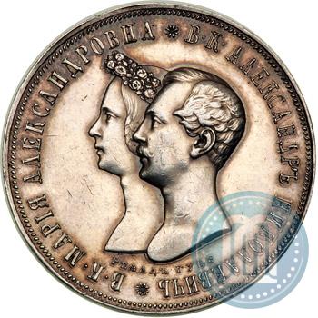 Picture 1 rouble 1841 year СПБ-НГ "In the memory of the wedding of the crown prince"