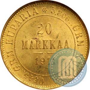 Picture 20 markkaa 1911 year L 