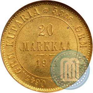 Picture 20 markkaa 1911 year L 