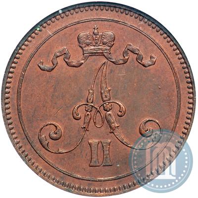 Picture 10 pennia 1865 year  