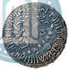 Picture Poltina 1702 year  "Without ribbons near the wreath"