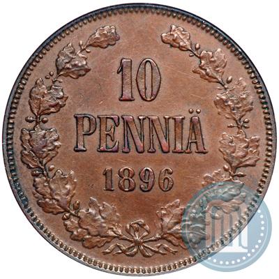 Фото 10 пенни 1896 года  