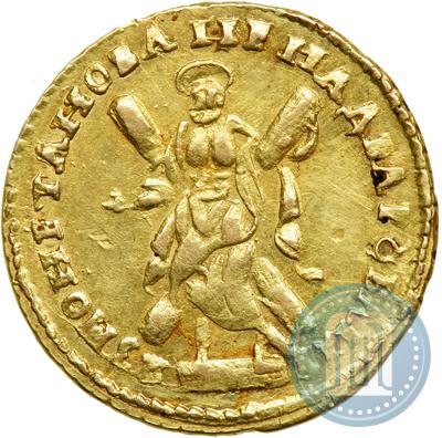 Фото 2 рубля 1723 года  "Портрет в античных доспехах"