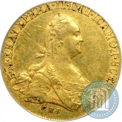 Фото 10 рублей 1775 года СПБ 