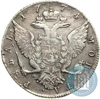Picture 1 rouble 1774 year СПБ-ФЛ 