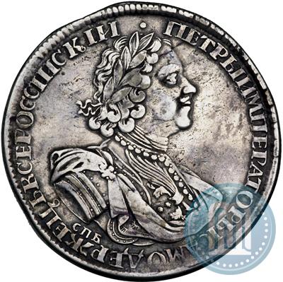 Picture 1 rouble 1724 year СПБ "Sun rouble, portrait in armour"