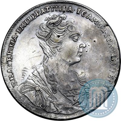 Фото 1 рубль 1726 года  "Московский тип, портрет вправо"