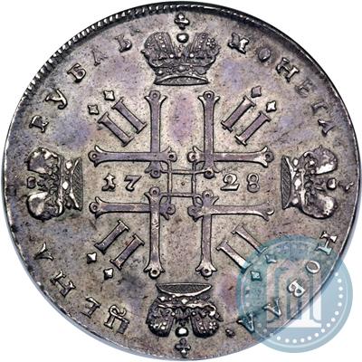 Фото 1 рубль 1728 года  "Тип 1727"