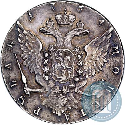 Picture 1 rouble 1764 year СПБ-СА 