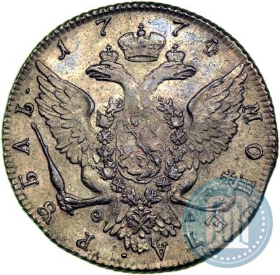 Picture 1 rouble 1774 year СПБ-ФЛ 