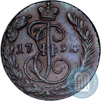 Picture 1 kopeck 1794 year ЕМ 