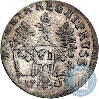 Фото 6 грошей 1761 года  