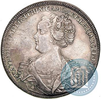 Picture 1 rouble 1726 year СПБ "Petersburg type, portrait turned to the left"