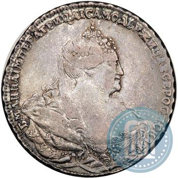 Picture 1 rouble 1738 year  "Moscow type"