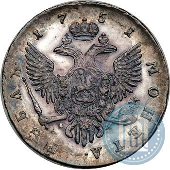 Picture 1 rouble 1751 year СПБ-IМ 
