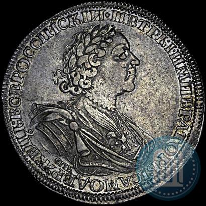Фото 1 рубль 1725 года СПБ "Солнечный в латах"
