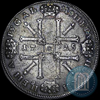 Picture 1 rouble 1725 year СПБ "Sun rouble, portrait in armour"