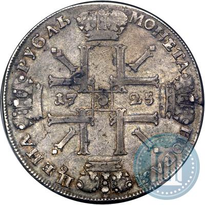 Picture 1 rouble 1725 year СПБ "Sun rouble, portrait in armour"