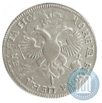 Фото 1 рубль 1719 года  "Портрет в латах"