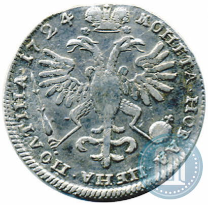 Picture Poltina 1724 year  "Portrait in ancient armour"