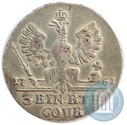 Picture 1/3 Thaler 1761 year  