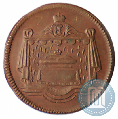 Фото Жетон 1761 года  "В память кончины Императрицы Елизаветы"