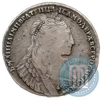 Фото 1 рубль 1734 года  "Тип 1735 года"