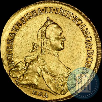 Фото 10 рублей 1762 года ММД 