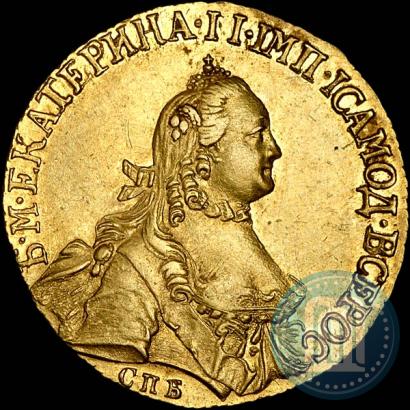 Фото 5 рублей 1764 года СПБ 