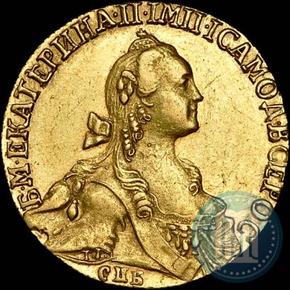 Picture 10 roubles 1766 year СПБ 