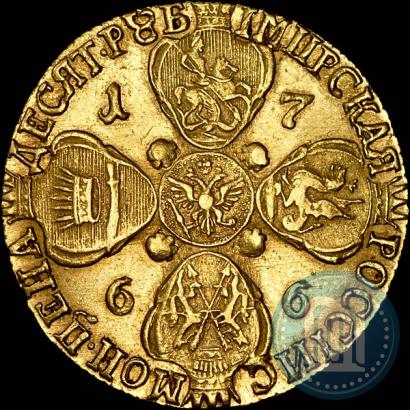 Picture 10 roubles 1766 year СПБ 