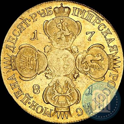 Picture 10 roubles 1781 year СПБ 