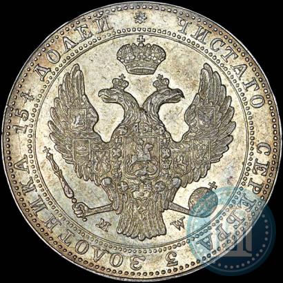 Picture 3/4 roubles - 5 złotych 1838 year MW 