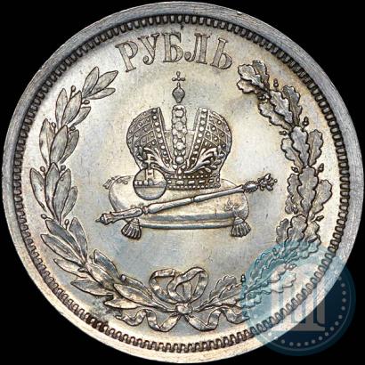 Фото 1 рубль 1883 года ЛШ "В память Коронации Императора Александра III"
