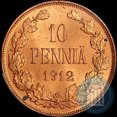Picture 10 pennia 1912 year  