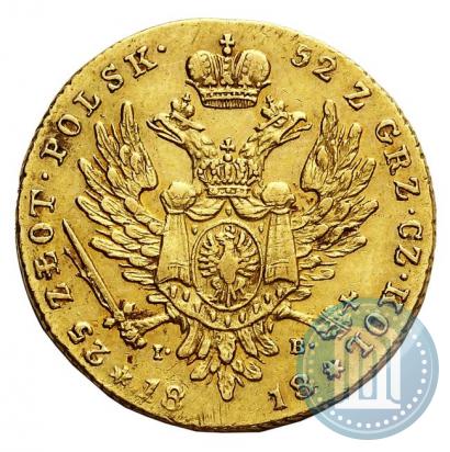 Picture 25 złotych 1818 year IB 