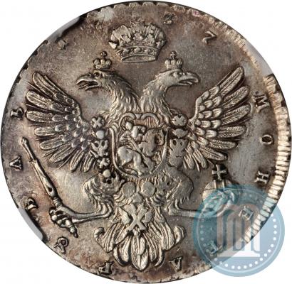 Picture 1 rouble 1737 year  "Moscow type"