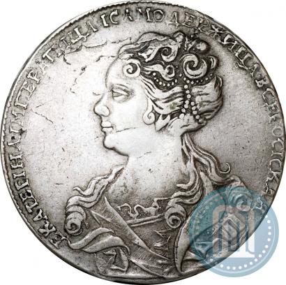 Picture 1 rouble 1726 year  "Moscow type, portrait turned to the left"