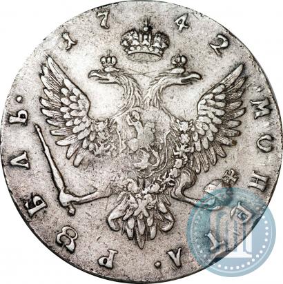 Picture 1 rouble 1742 year ММД 