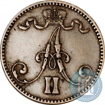 Picture 5 pennia 1870 year  