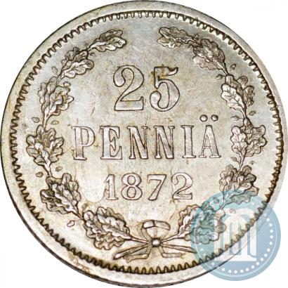 Фото 25 пенни 1872 года S 