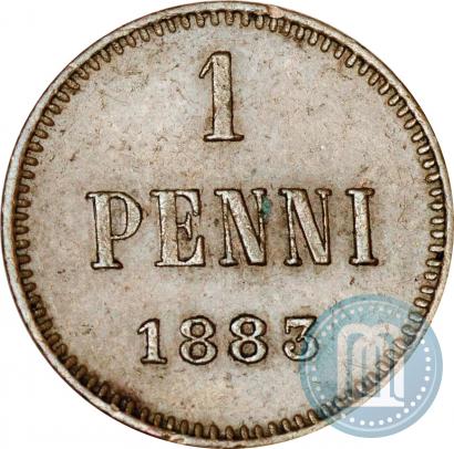 Фото 1 пенни 1883 года  