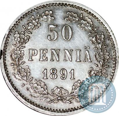 Фото 50 пенни 1891 года L 