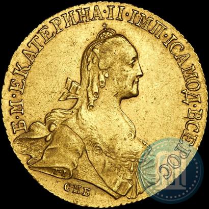 Picture 10 roubles 1766 year СПБ 