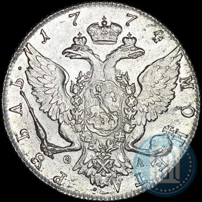 Picture 1 rouble 1774 year СПБ-ФЛ 