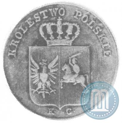 Picture 3 grosze 1831 year KG "Polish uprising"