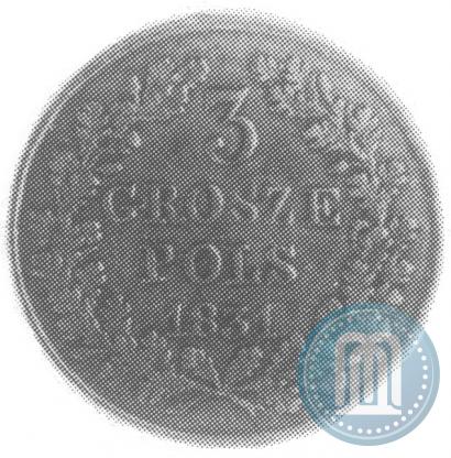 Picture 3 grosze 1831 year KG "Polish uprising"